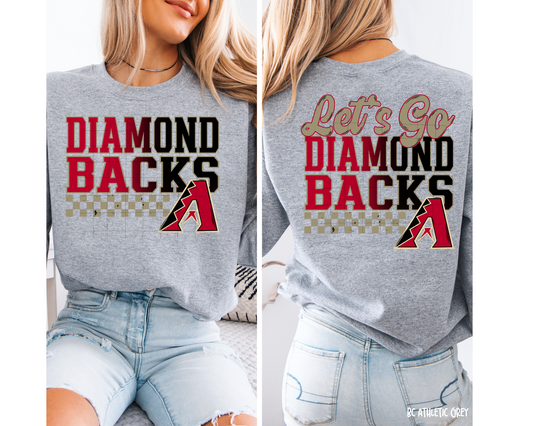 Let's Go Diamond Backs Baseball - Tee