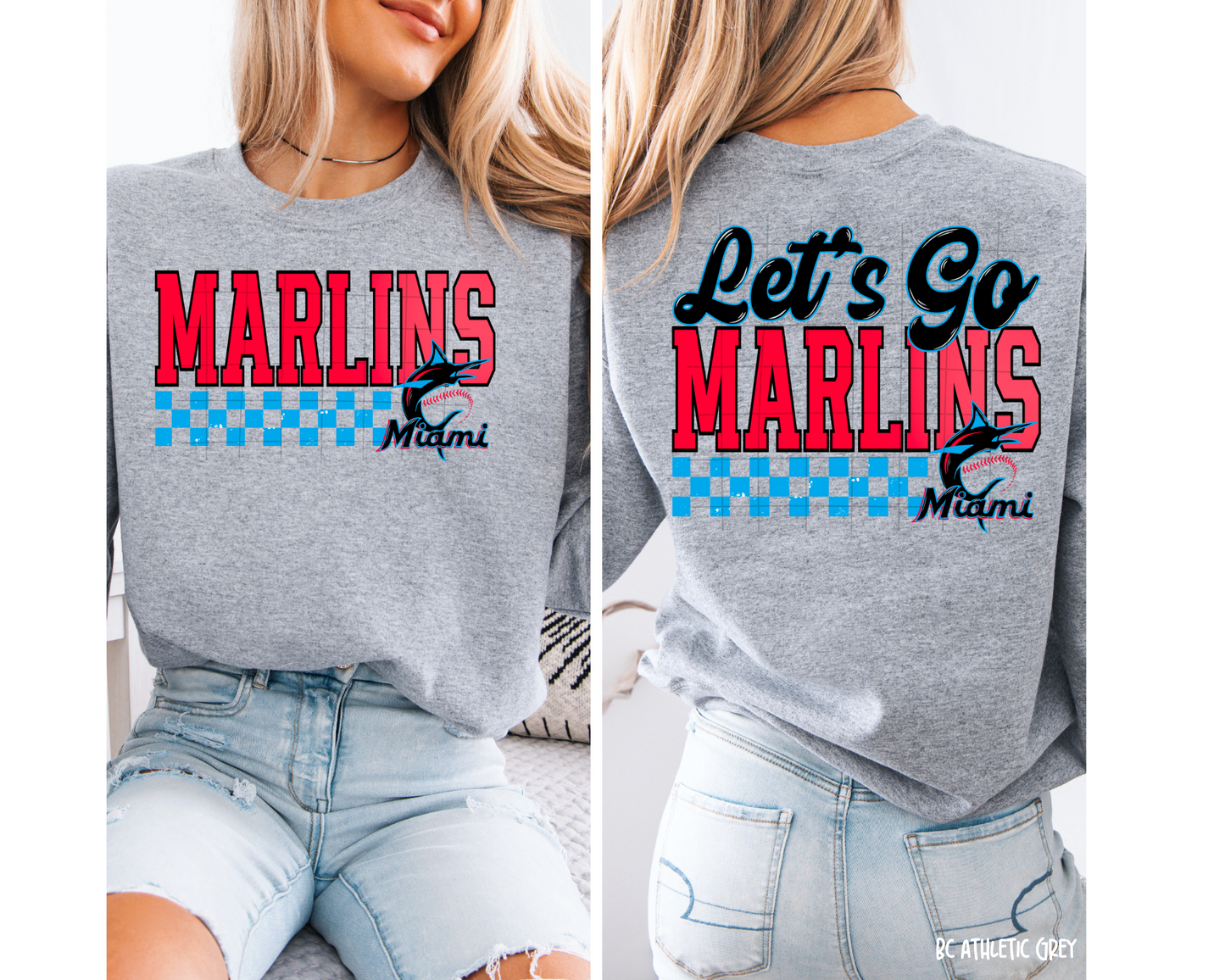 Let's Go Marlins Baseball - Tee