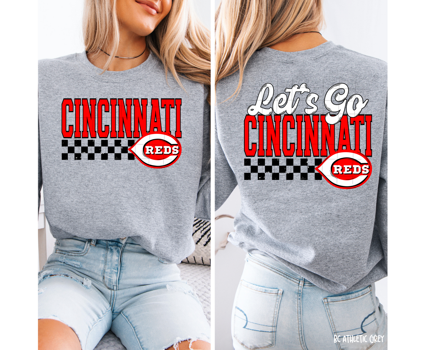 Let's Go Cincinnati Baseball - Tee