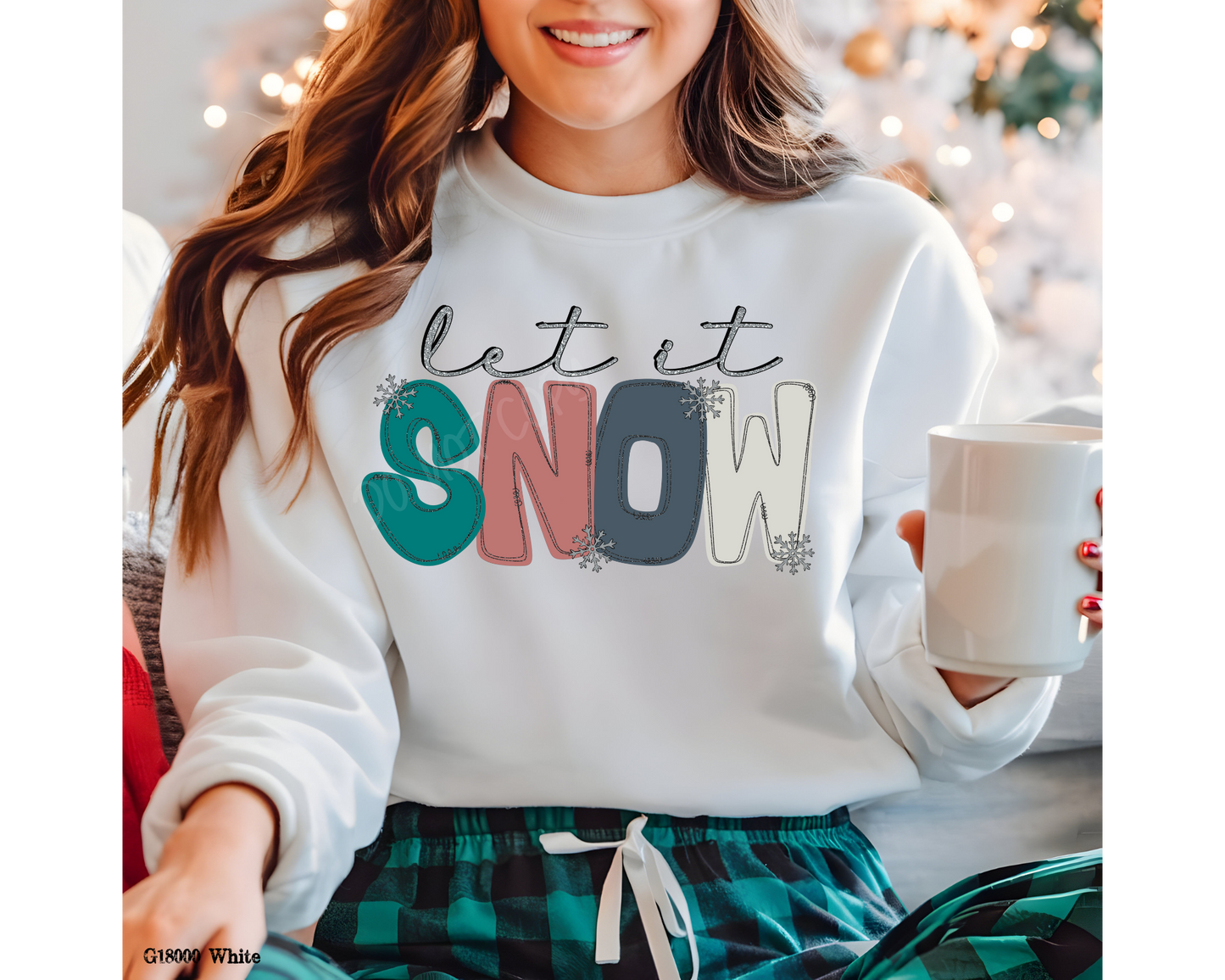 Let It Snow *Faux Glitter* - Sweatshirt