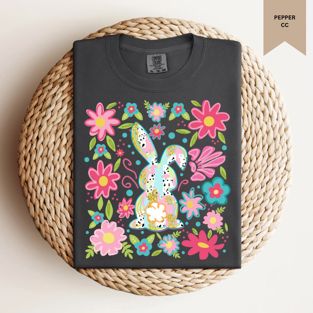 Floral Bunny Tee.