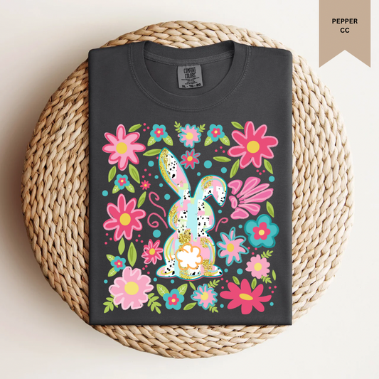 Floral Bunny Tee.