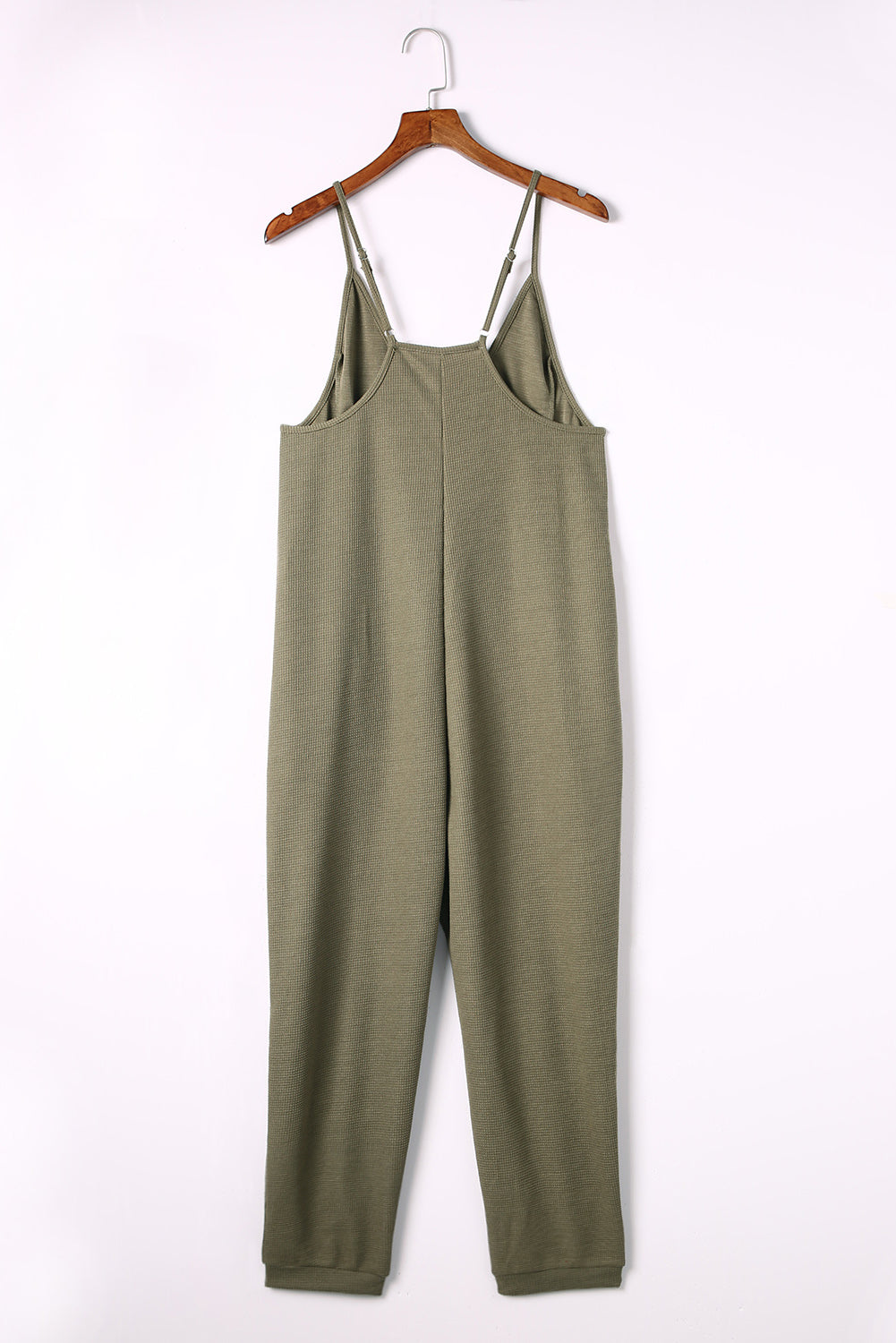 Green Textured Jumpsuit RTS