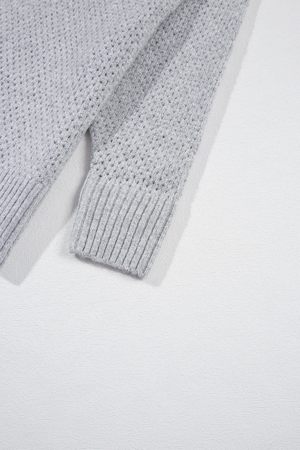 Light Grey Drop Shoulder Sweater RTS