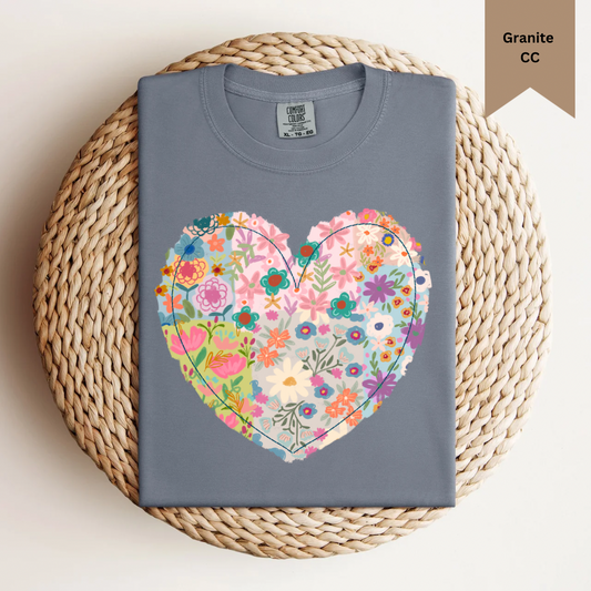 Floral Heart Tee.