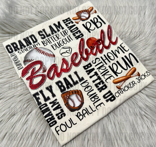 Baseball Word Collage - WS