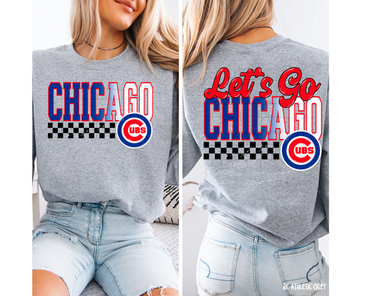 Let's Go Cubs Baseball - Tee