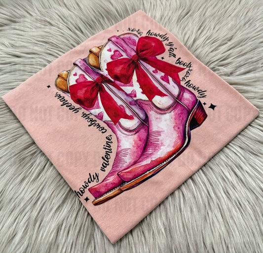 Howdy valentine boots - WS