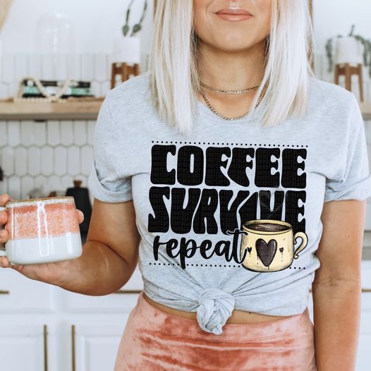 Coffee Survive Repeat - Tee