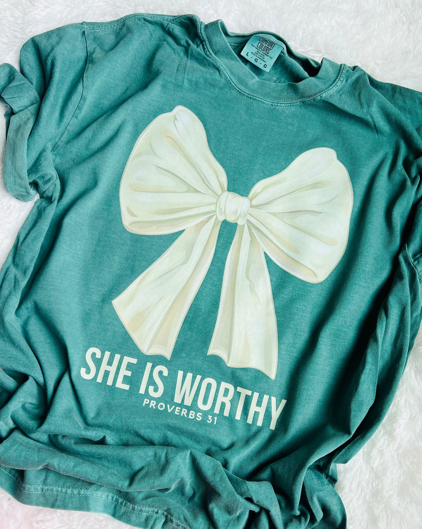 She Is Worthy Graphic Tee - ROUND 2