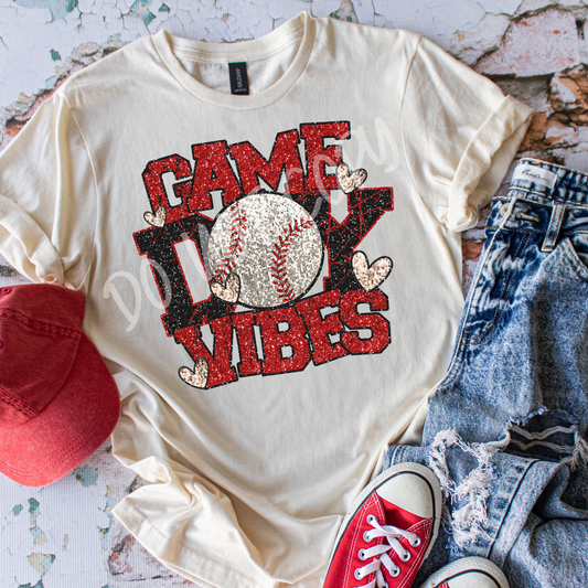 Game Day Vibes Baseball - Tee