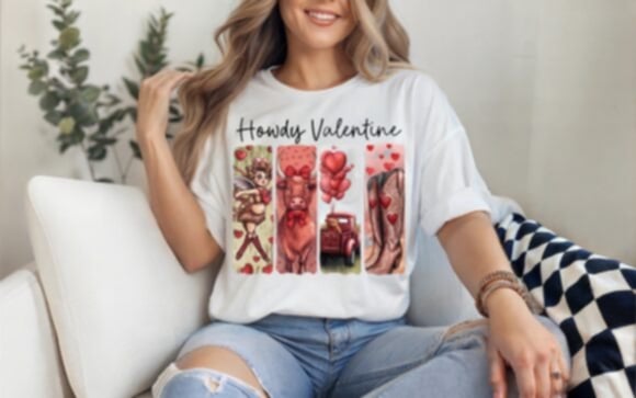 Howdy Valentine Cupid - Tee