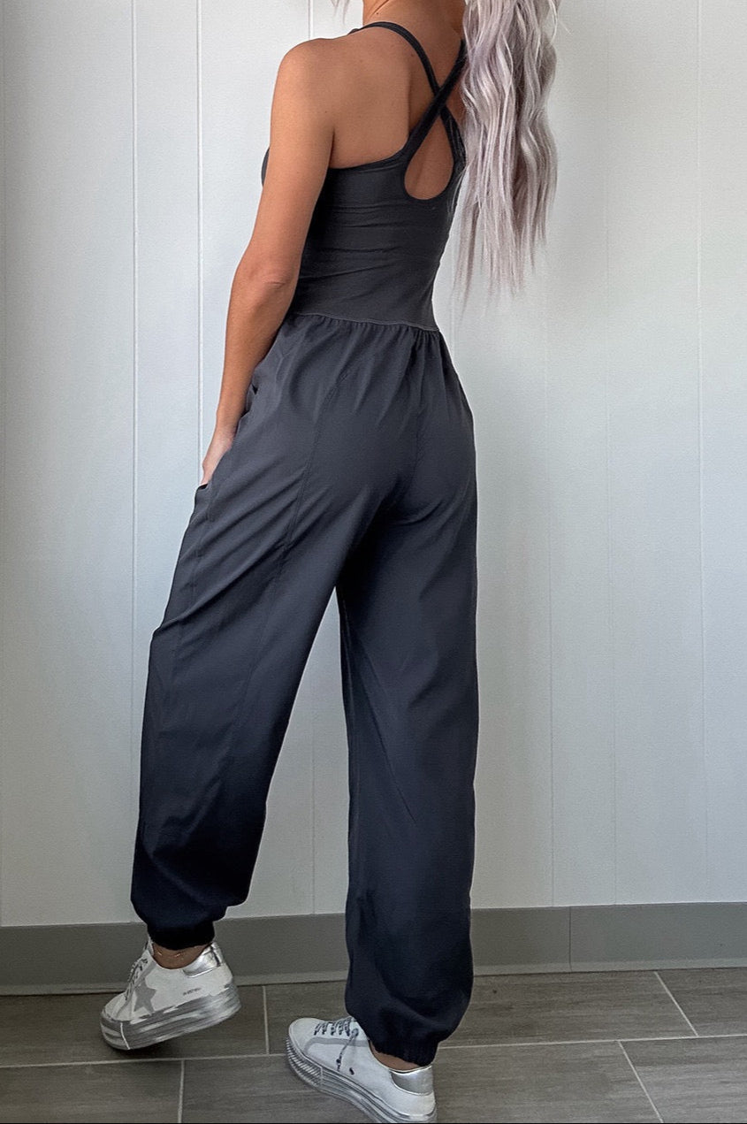 Grey Athletic Jumpsuit RTS