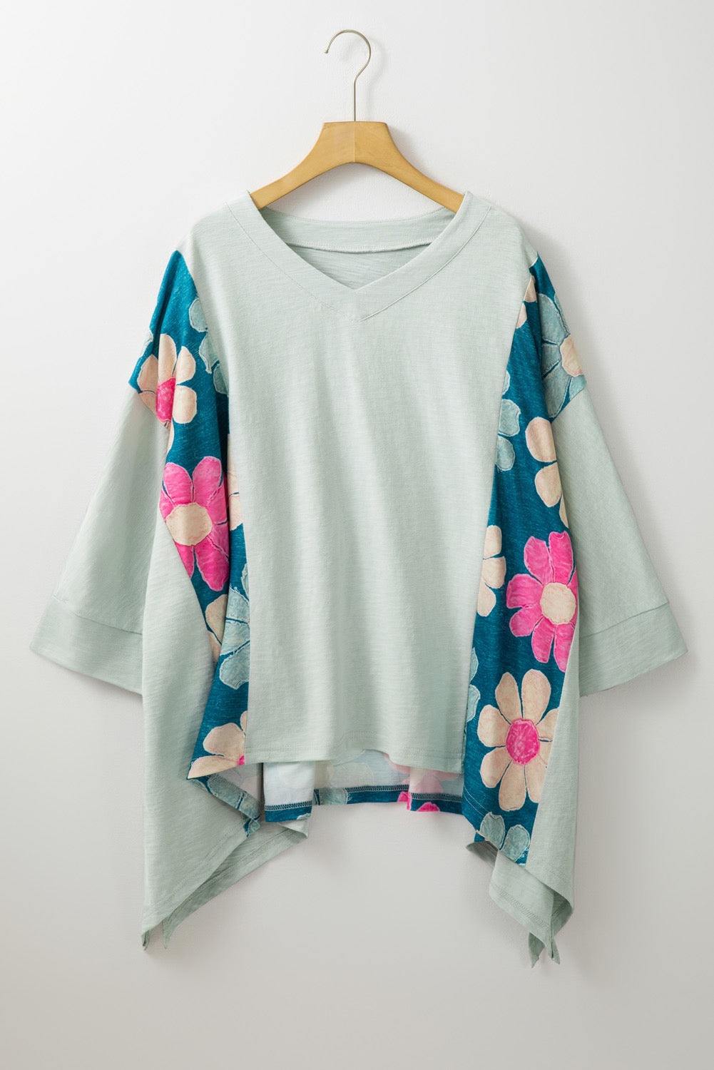 Green Flower Plus Size Top March.