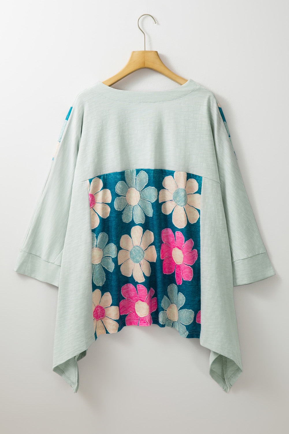 Green Flower Plus Size Top March.