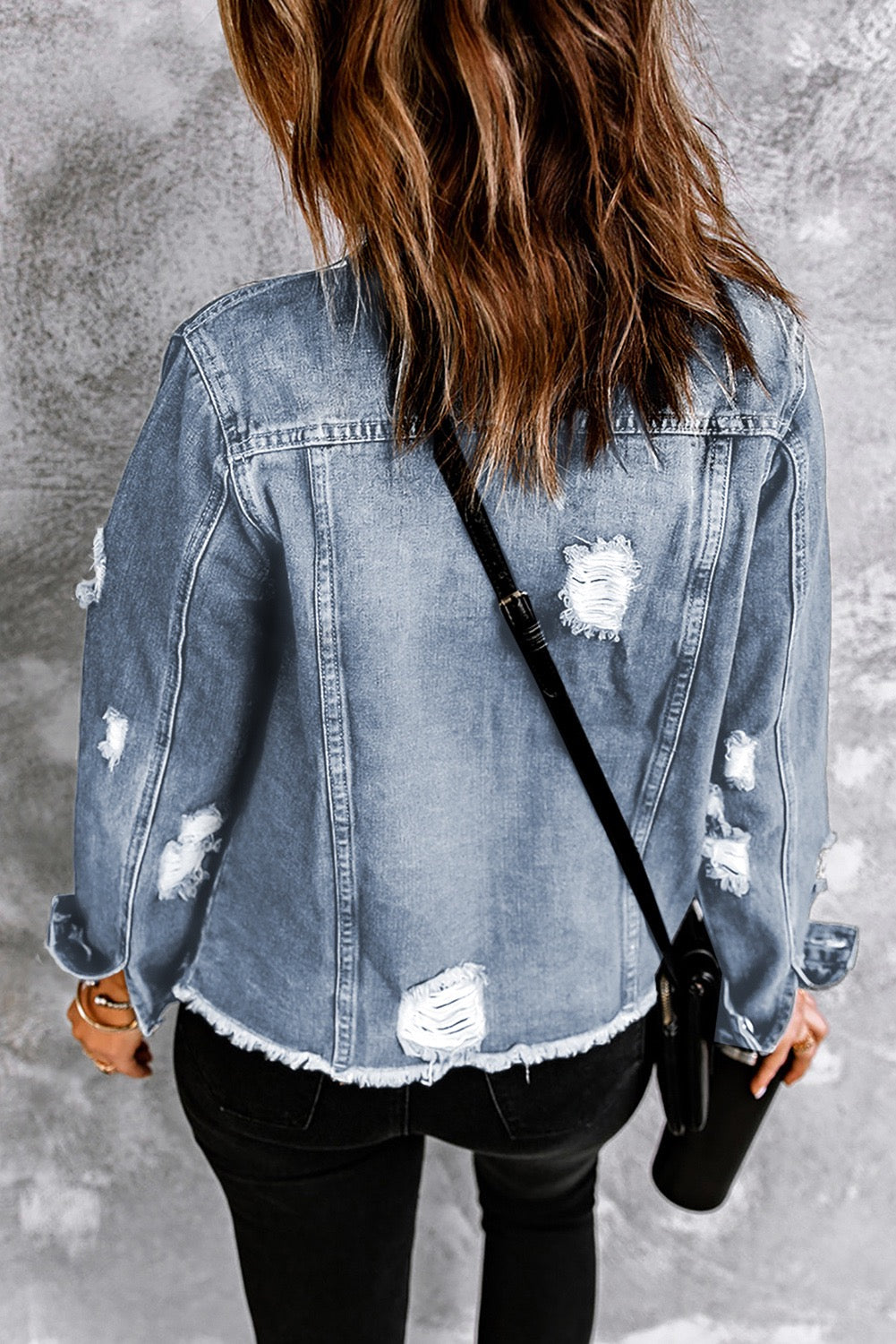 Ripped Denim Jacket March.