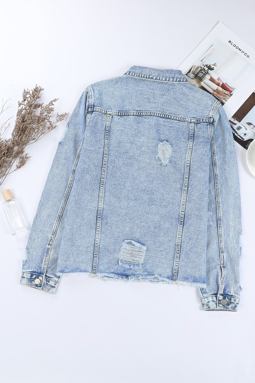 Ripped Denim Jacket March.