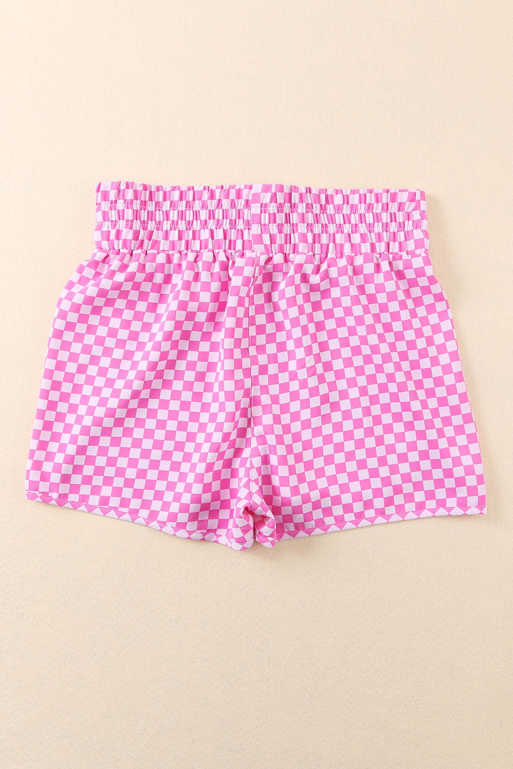 Pink Checkered Athletic Shorties March.