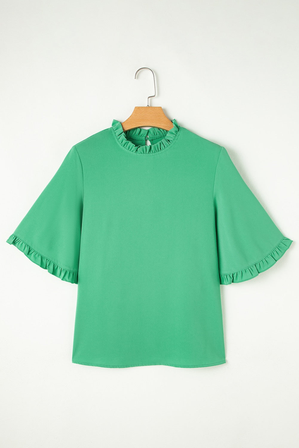 Frilly Green Blouse RTS