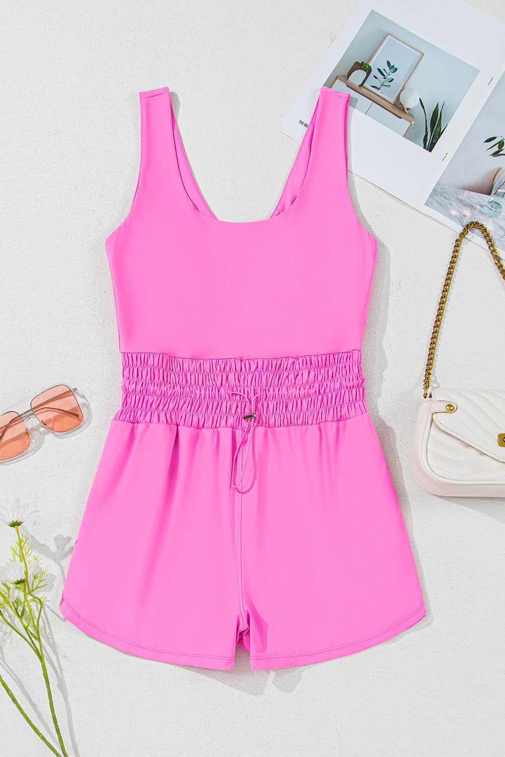 Pink Athletic Romper March.