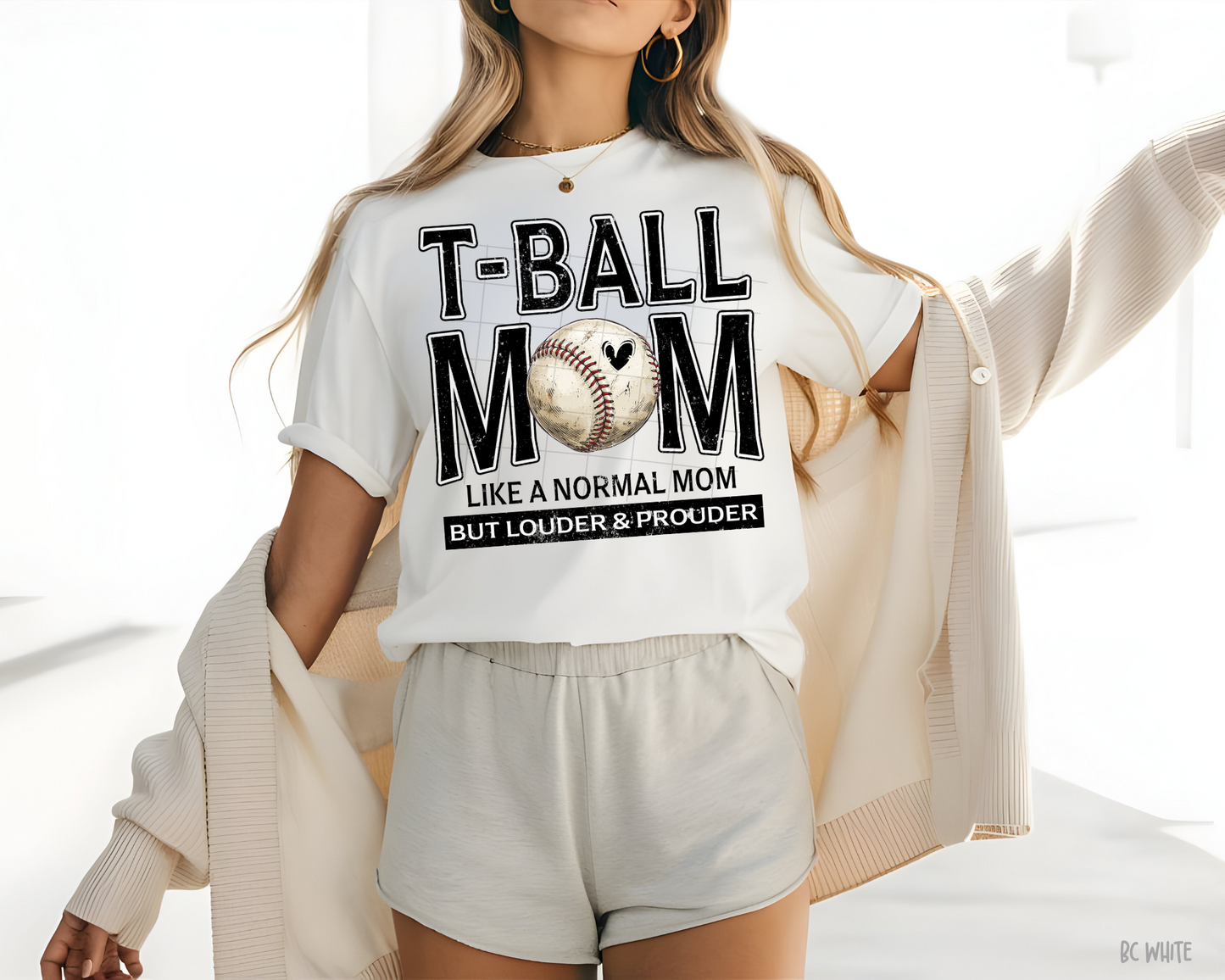 Tball Mom Louder Prouder - Tee