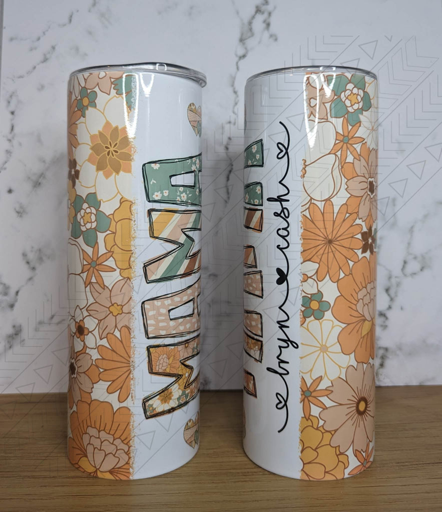 Boho Custom Name With Kids Tumbler