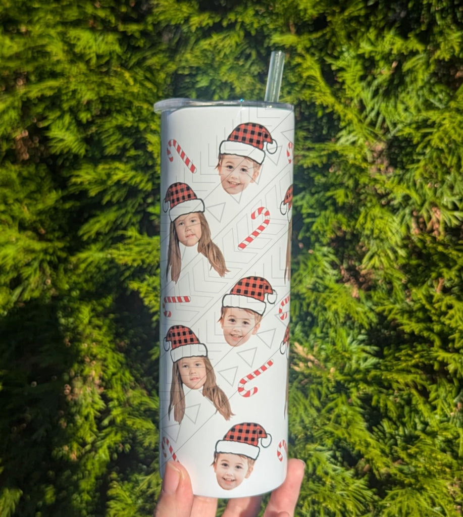 Christmas Hat Faces Tumbler